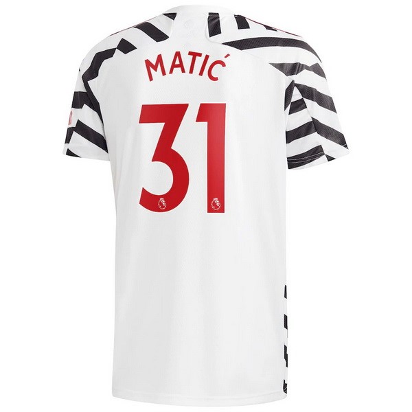 Maglia Manchester United NO.31 Matic Third 20/21 Bianco